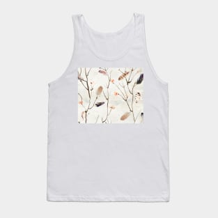 Feather tree watercolor painting Tank Top